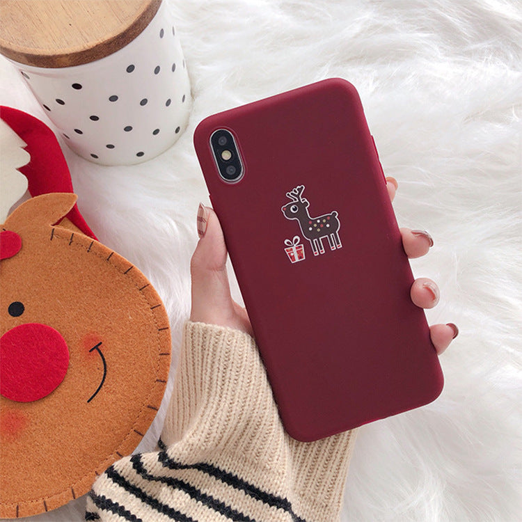 Christmas frosted phone case