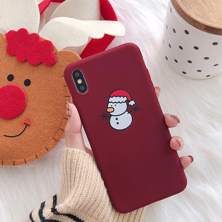 Christmas frosted phone case