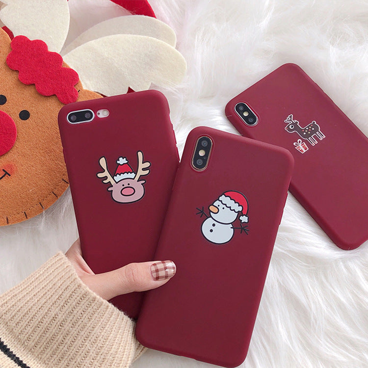 Christmas frosted phone case