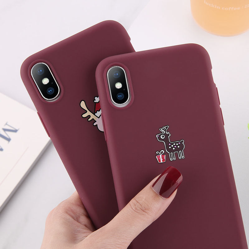 Christmas frosted phone case