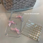 Transparent Three-dimensional Pearl Bow Phone Case Phone Case