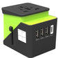3 USB  1 Typc C International Power Adapter For Europe, UK, China, Australia, Japan And More 200 Countries