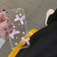Transparent Three-dimensional Pearl Bow Phone Case Phone Case
