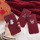 Christmas frosted phone case