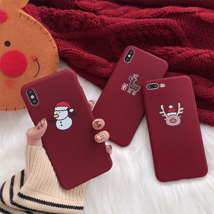 Christmas frosted phone case
