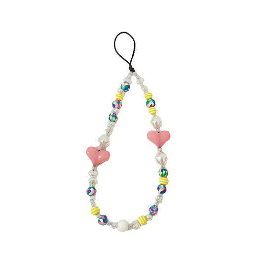 Love Beaded Phone Chain Korean Style Ins Phone Case