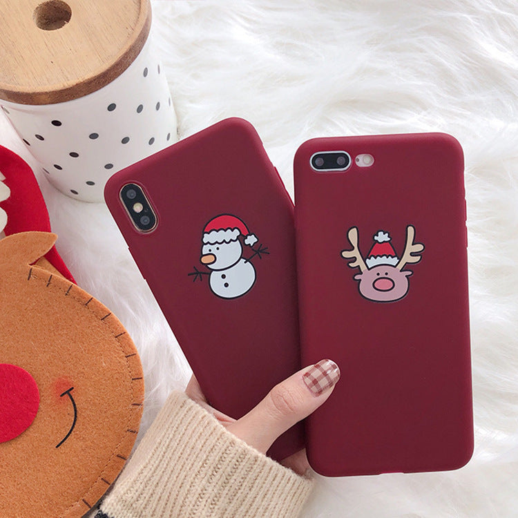 Christmas frosted phone case