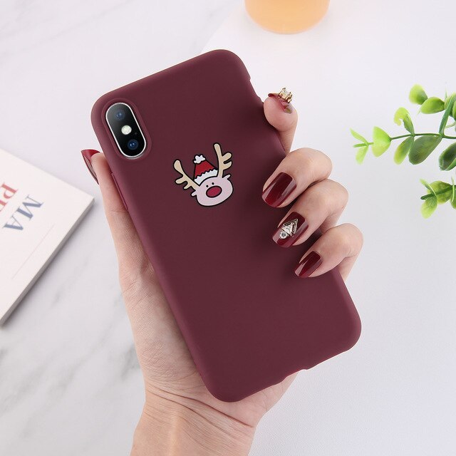 Christmas frosted phone case