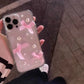Transparent Three-dimensional Pearl Bow Phone Case Phone Case