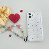 Love Beaded Phone Chain Korean Style Ins Phone Case