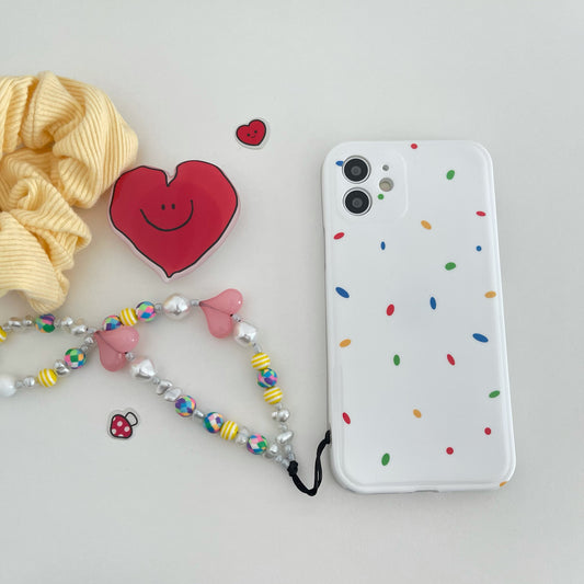 Love Beaded Phone Chain Korean Style Ins Phone Case