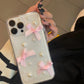 Transparent Three-dimensional Pearl Bow Phone Case Phone Case